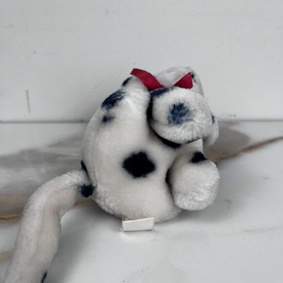 Vintage Cute Dalmatian Dog Spotted Plushie Stuffed Animal Toy Mini 5.5in Retro - Picture 10 of 12